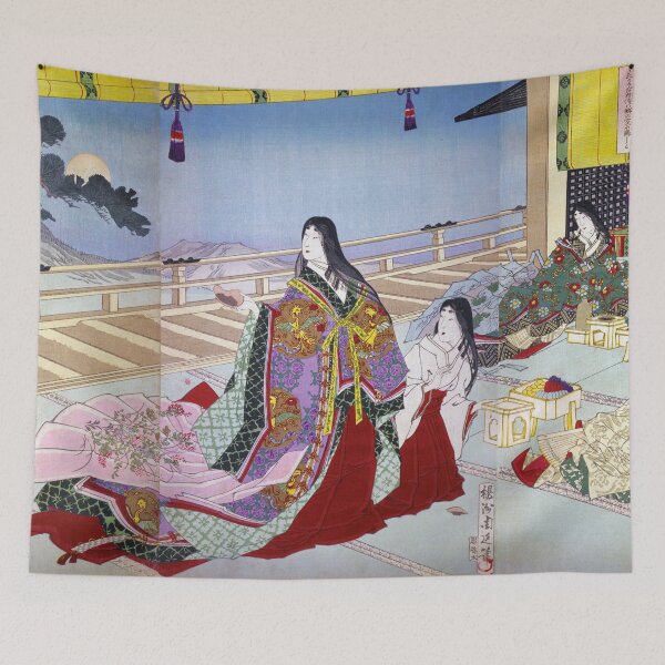Item preview, Yoshitoshi - Moon Viewing at the Yoshino Imperial Palace designed and sold by store-wasabi.