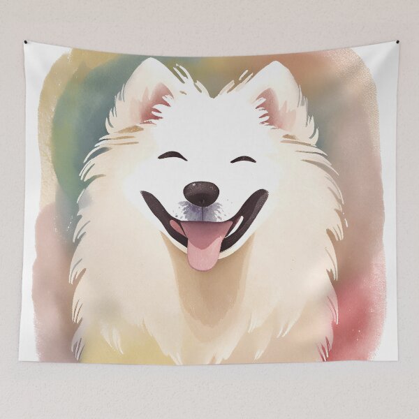 Item preview, Watercolour Samoyed Dog designed and sold by TheresaNicole.