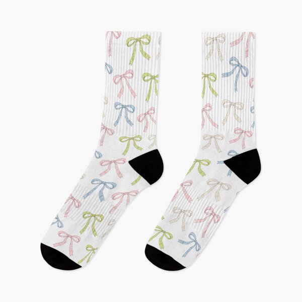 Item preview, Pastel Ribbon Bow Watercolor Pattern designed and sold by Magnolia Valley Art.