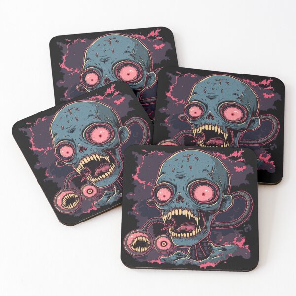 Item preview, Meet Gus, a alien zombie with an extra eyeball and a killer grin! designed and sold by DopeVibeStuff.