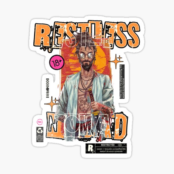 Item preview, "Restless Nomad – Urban Samurai" designed and sold by BaKaT-s.