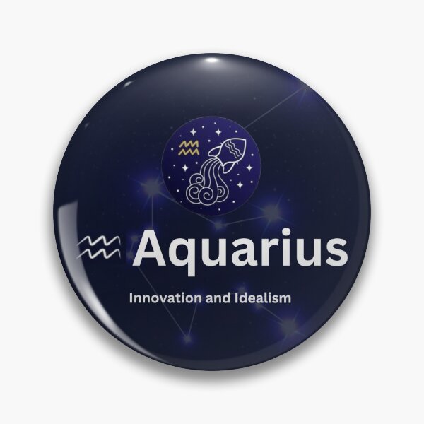 Item preview, Aquarius Zodiac Sign designed and sold by Lucky Arts With Love.