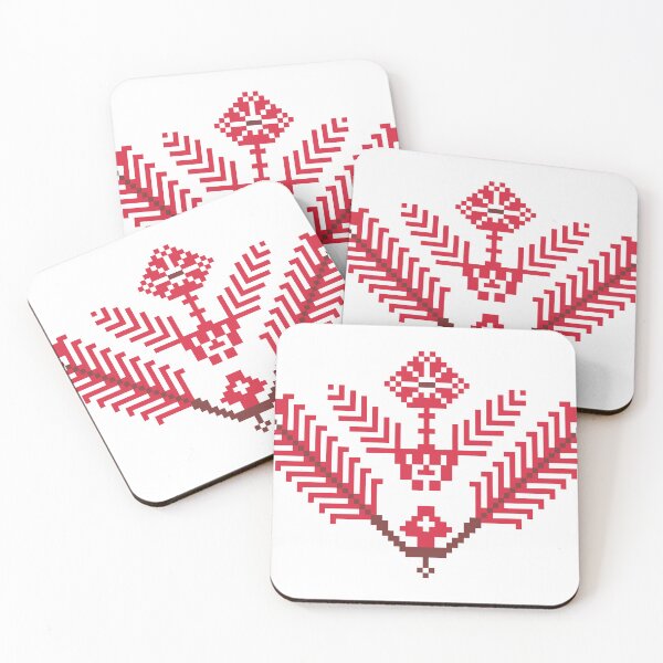 Item preview, تطريز فلسطيني، قرارة السنبلة (اللد) | Palestinian Tatreez, Pots of Ears of Corn (Lyd) designed and sold by Artivism | ارتيڤيزم.