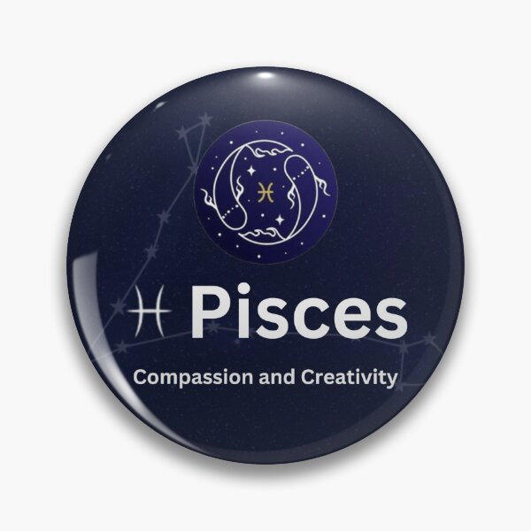 Item preview, Pisces Zodiac Sign designed and sold by Lucky Arts With Love.