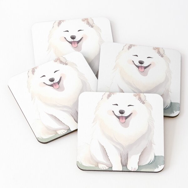 Item preview, Watercolour Samoyed Dog designed and sold by TheresaNicole.