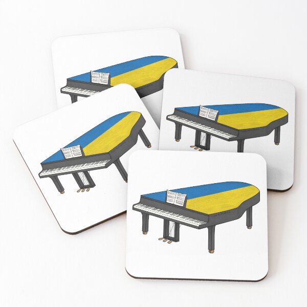 Item preview, Grand Piano Ukrainian Flag Pianist Musician designed and sold by doodlerob.