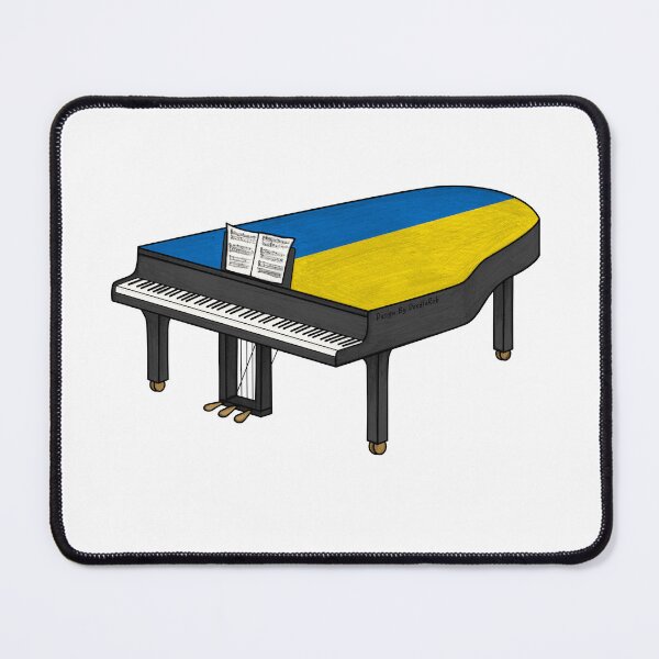 Item preview, Grand Piano Ukrainian Flag Pianist Musician designed and sold by doodlerob.
