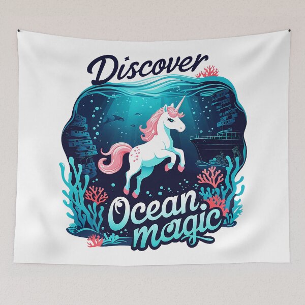 Item preview, Discover Ocean Magic Unicorn designed and sold by zoughlal.