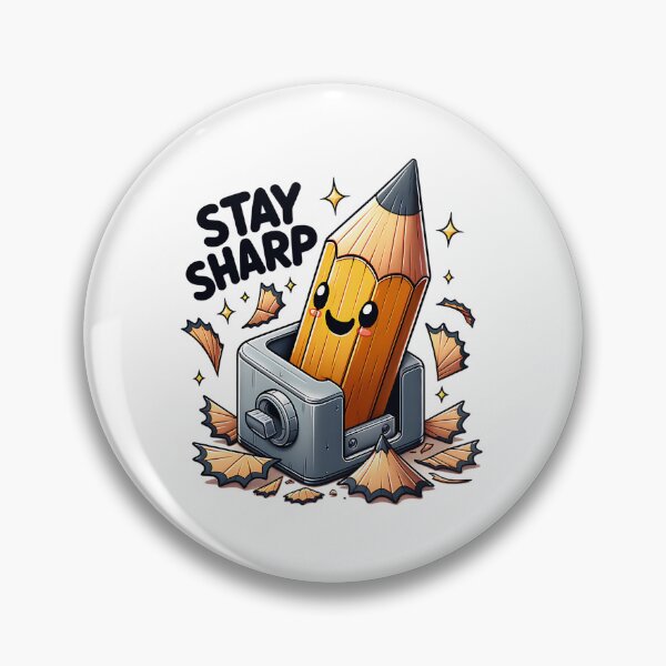 Item preview, Stay Sharp - Cute Kawaii Pencil with Sharpener designed and sold by Redblackman.