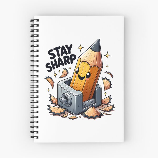 Item preview, Stay Sharp - Cute Kawaii Pencil with Sharpener designed and sold by Redblackman.