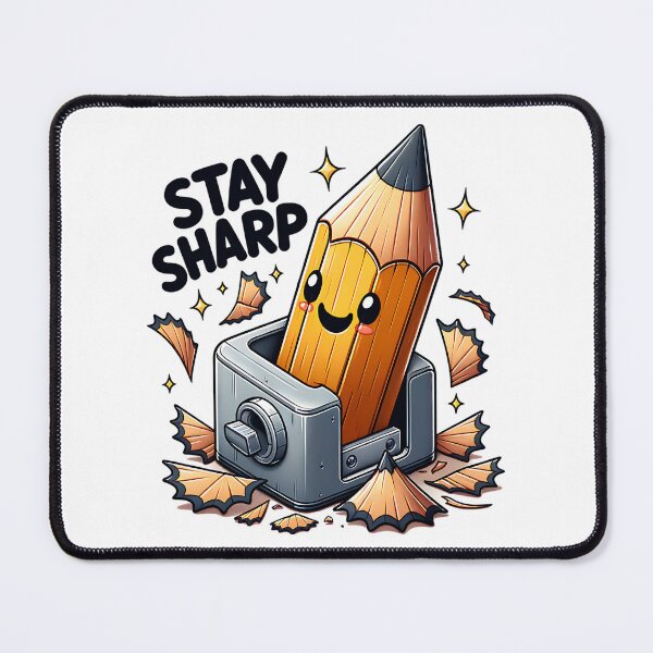 Item preview, Stay Sharp - Cute Kawaii Pencil with Sharpener designed and sold by Redblackman.