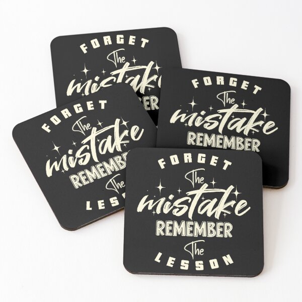Item preview, Forget the mistake, remember the lesson  designed and sold by redwolf92.