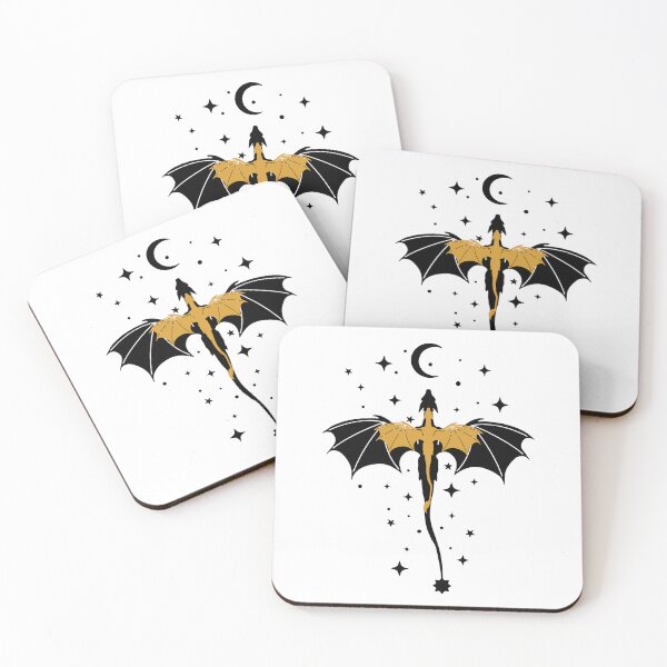 Item preview, Black and Gold Starry Dragons designed and sold by Celticrose721.
