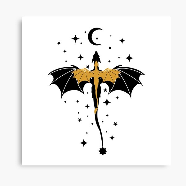 Aperçu de l'œuvre Dragons étoilés noirs et dorés créée et vendue par Celticrose721.