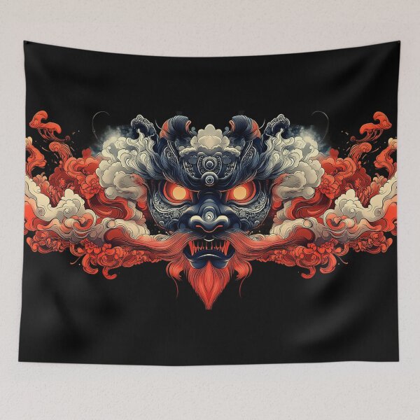 Item preview, Fierce Oni Mask – Japanese Demon Art designed and sold by MysticArtisan.