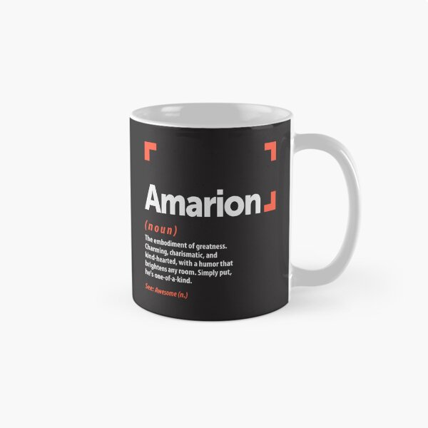 Item preview, Amarion Definition Personalized Name Amarion designed and sold by cidolopez.