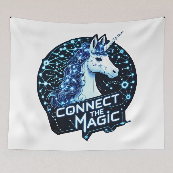 Item preview, Connect the Magic Unicorn designed and sold by zoughlal.