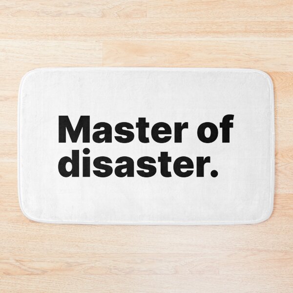 Item preview, Master of disaster | Black text designed and sold by ThingsOnTees.