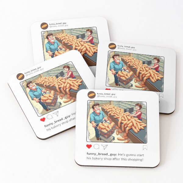 Item preview, Bread Hoarder at Checkout – Funny Supermarket Art designed and sold by ShopWithDreams.
