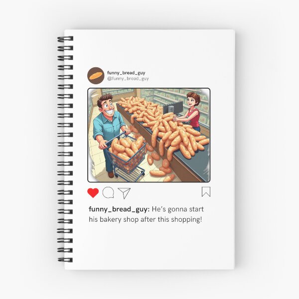 Item preview, Bread Hoarder at Checkout – Funny Supermarket Art designed and sold by ShopWithDreams.