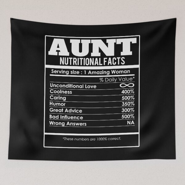 Item preview, Aunt Nutrition Facts designed and sold by PNGShop.