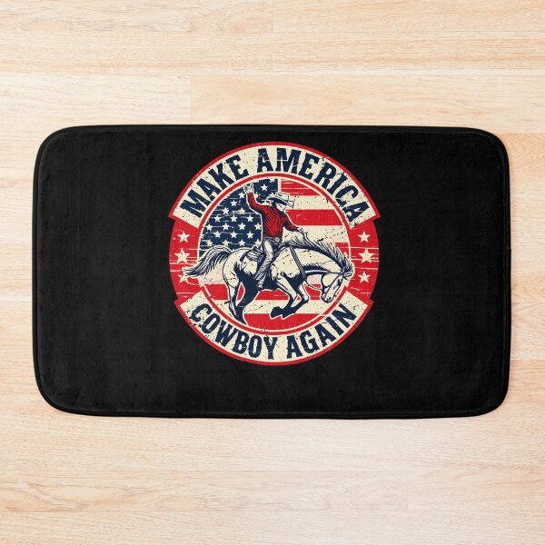 Item preview, Vintage Western Rodeo USA Flag Makes America A Cowboy Again designed and sold by NUMAcreations.