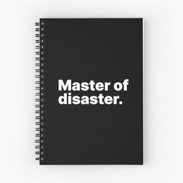 Item preview, Master of disaster | Black text designed and sold by ThingsOnTees.