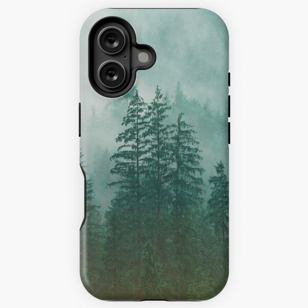 Item preview, Vintage Blue-Green Pinetrees Forest with Rising Mist designed and sold by CountyKent.
