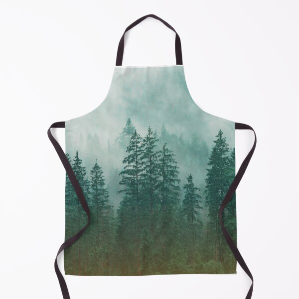 Item preview, Vintage Blue-Green Pinetrees Forest with Rising Mist designed and sold by CountyKent.