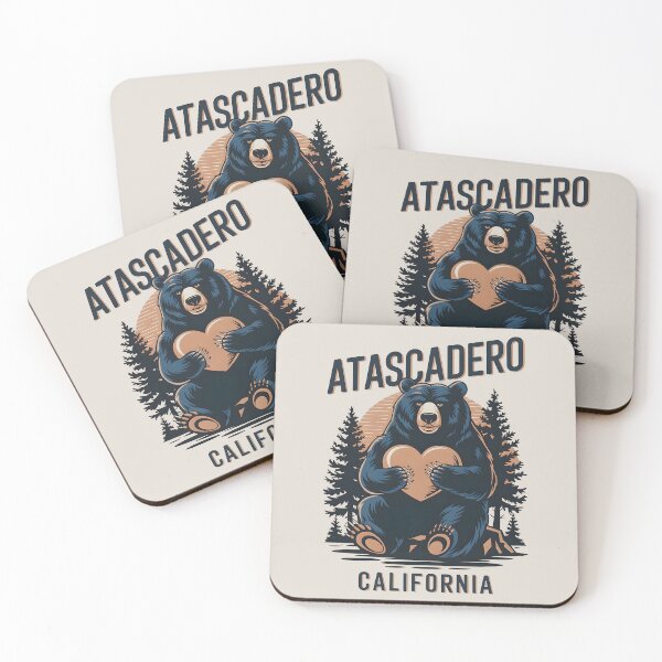 Item preview, Atascadero California Bear Nature Typography Art, Atascadero California designed and sold by MoMidoStore.