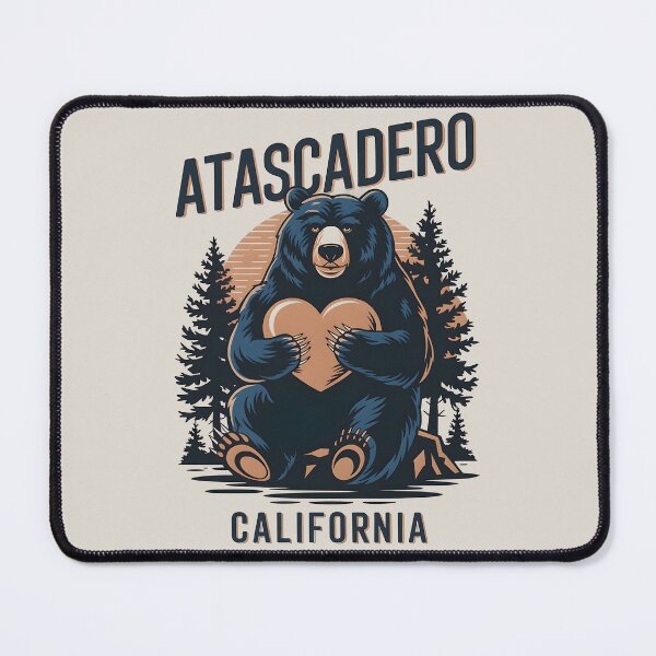 Item preview, Atascadero California Bear Nature Typography Art, Atascadero California designed and sold by MoMidoStore.