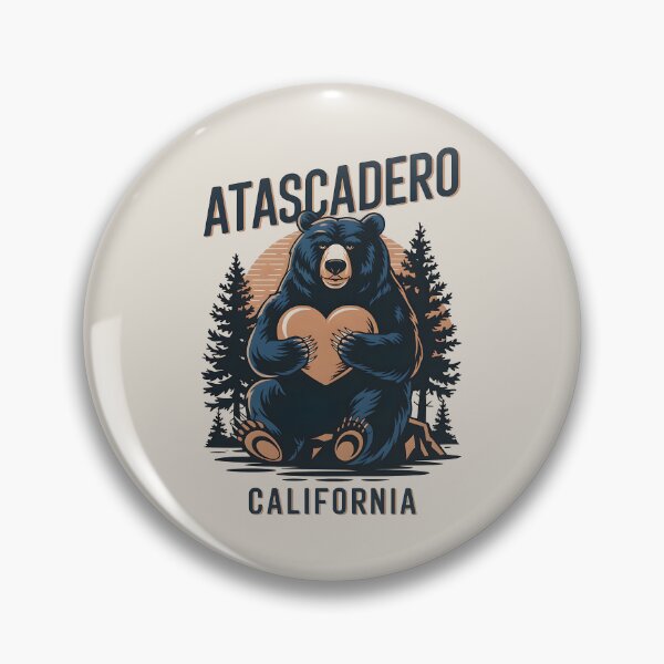 Item preview, Atascadero California Bear Nature Typography Art, Atascadero California designed and sold by MoMidoStore.