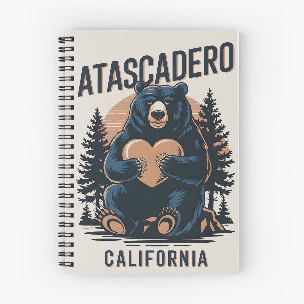Item preview, Atascadero California Bear Nature Typography Art, Atascadero California designed and sold by MoMidoStore.
