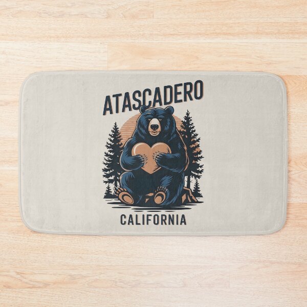 Item preview, Atascadero California Bear Nature Typography Art, Atascadero California designed and sold by MoMidoStore.