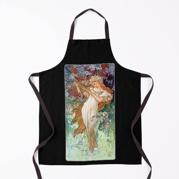 Item preview, Spring Woman Personified 1896 Alphonse Mucha designed and sold by RocketshipRetro.