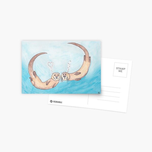 Otter love 2 Postcard