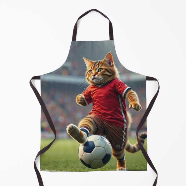 Item preview, cute cat football playing designed and sold by Dogandesighn.