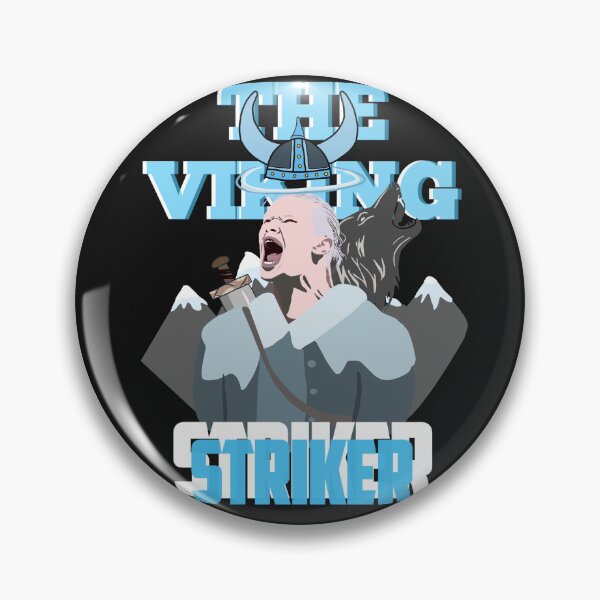 Item preview, The Viking Striker, Erling Haaland Bold designed and sold by Artbysaeme.