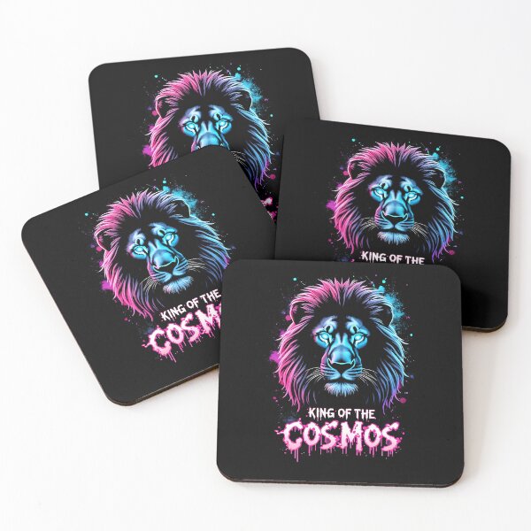 Item preview, King Of The Cosmos Lion Face Neon Design designed and sold by GesparHouse.
