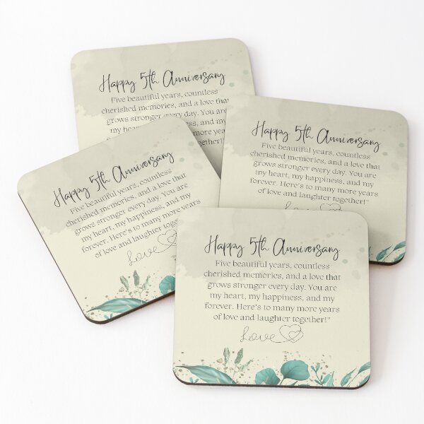 Item preview, 5 Years Anniversary Gift for Wife | Husband | Men | Women | Him | Her designed and sold by skkyfaithArtz.