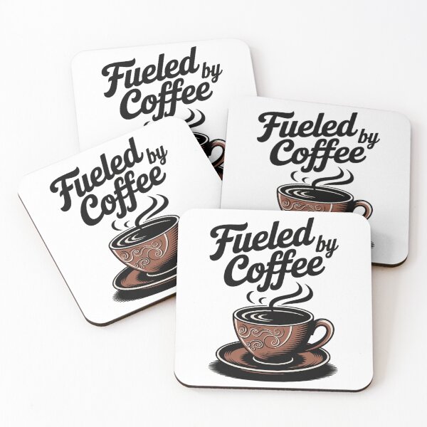 Item preview, Fueled By Coffee - Coffee Lover Motif designed and sold by MrERNST.