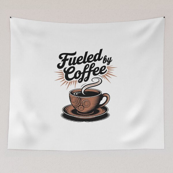 Item preview, Fueled By Coffee - Coffee Lover Motif designed and sold by MrERNST.