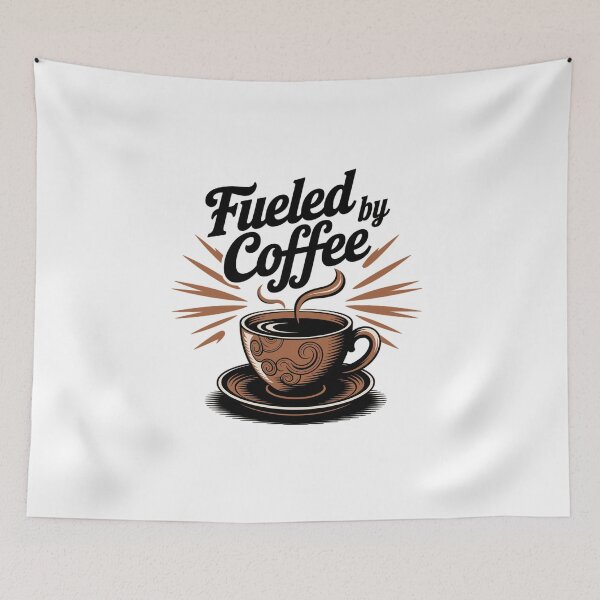 Item preview, Fueled By Coffee - Coffee Lover Motif designed and sold by MrERNST.
