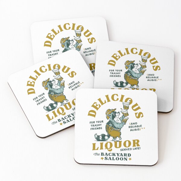 Artikelvorschau, Lustiges Trash Panda Waschbär Alkohol Trinkparty Shirt entworfen und verkauft von The Whiskey Ginger Design Shop.
