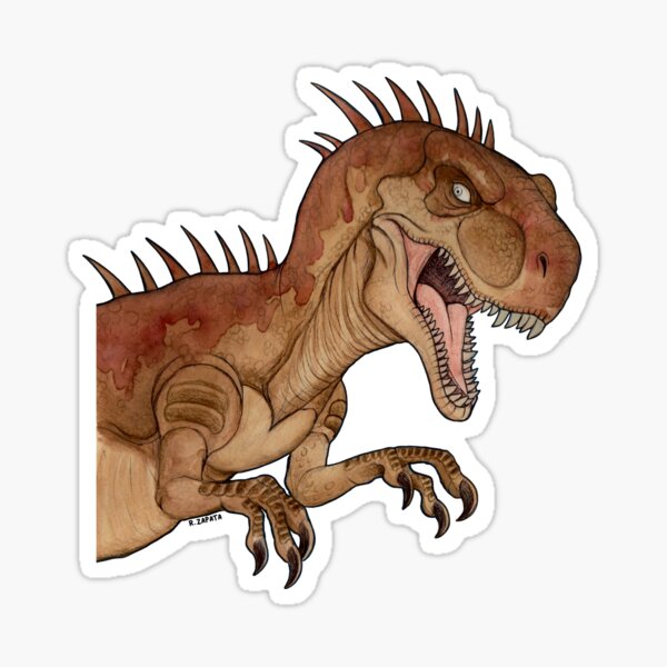 Item preview, Vintage Style creepy allosaurus designed and sold by Inugami Pink.