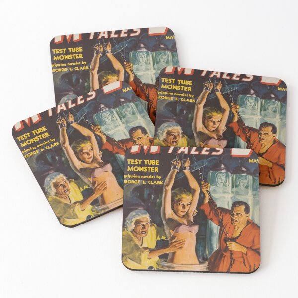 Item preview, Pulp Sex Cover - Reprint of Vintage Pulp Sexy Comic Tube Monster - Retro Pulp Fiction Art designed and sold by Very Peculiar.