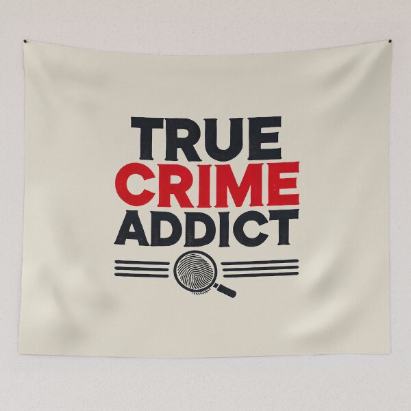 Item preview, True Crime Addict designed and sold by Shrouded Unraveled.