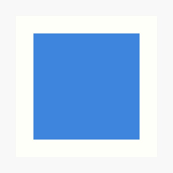 Aperçu de l'œuvre Bleu De France Couleur Unie | Bleu Résumés créée et vendue par BleuAbstracts.