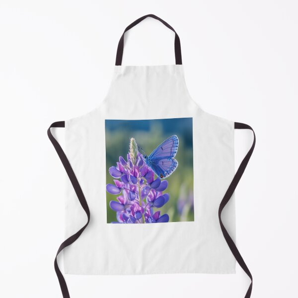 Item preview, Purple Lupine, Blue Butterfly close-up scene designed and sold by ACuriousshoppe.