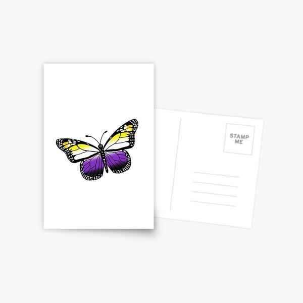 Item preview, Non binary butterfly  designed and sold by ALGDoodles.